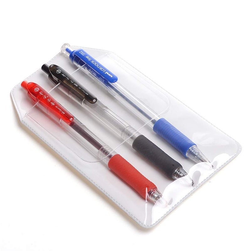 AKIRO 5Pcs White Pocket Protector for Hospital Office Pen Leaks, PVC Pocket Protectors White Shirt Pocket Protectors - Image 4